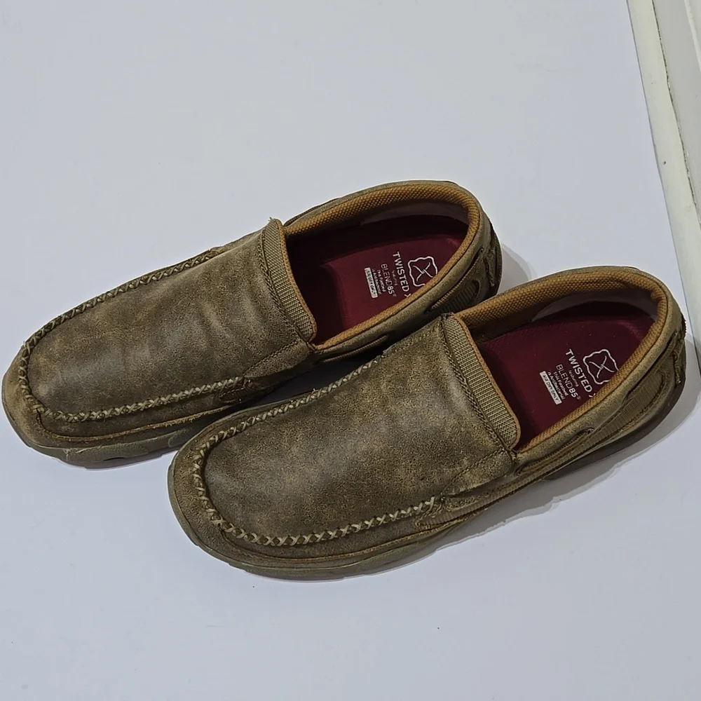 Twisted X Men's Slip-On Driving Moc Toe Loafers